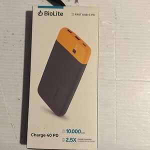 BIOLITE CHARGE 40 PD FAST USB-C PD 10,000 mAh Brand New Sealed
